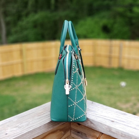 ⚠️LAST ONE⚠️Michael Kors Adele Large Satchel Green - Picture 2 of 6